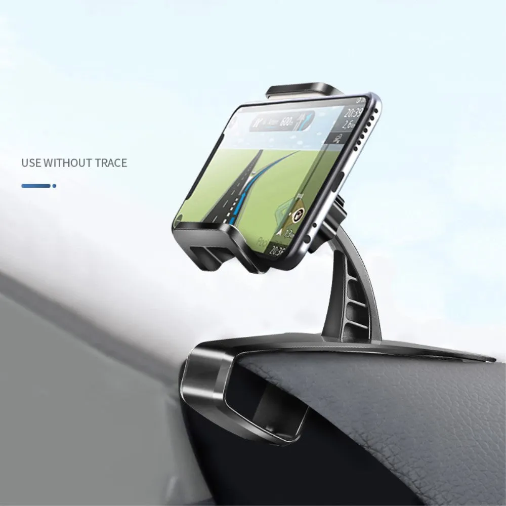 3 in 1 Car GPS Smartphone Holder: Dashboard / Visor Clamp   AC Grid Clip for HP iPAQ Data Messenger - Black