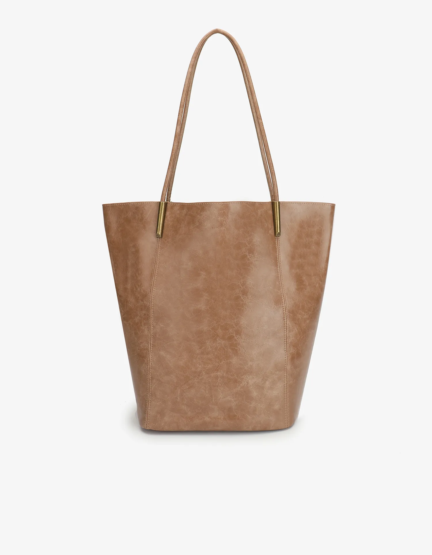 AKIMBO TOTE NORTH SOUTH WAXED MAUVE