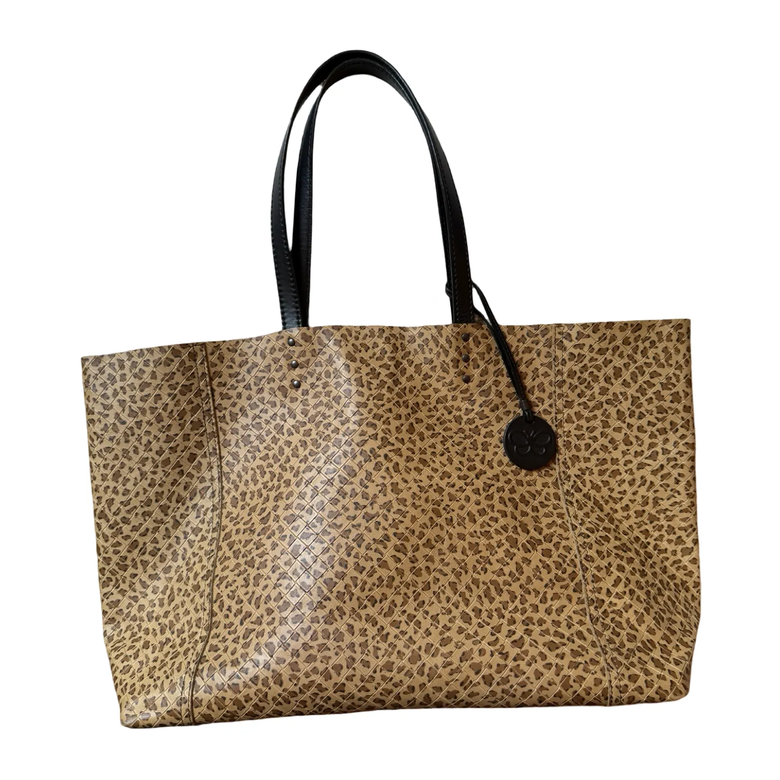 Bottega Veneta Intrecciato Leopard Tote