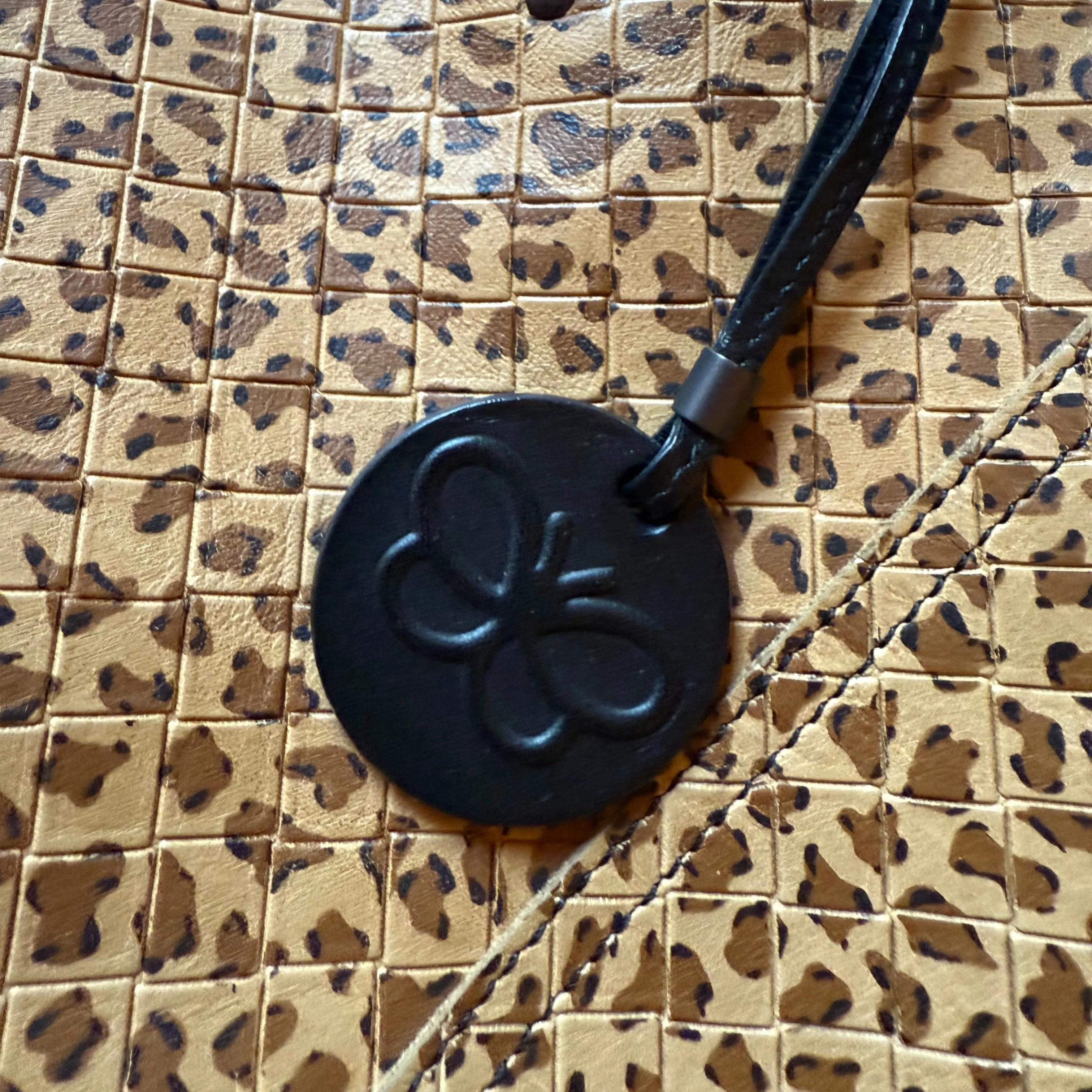 Bottega Veneta Intrecciato Leopard Tote