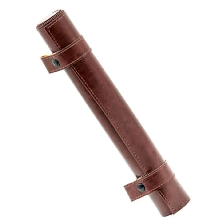 Brown Rolled Dice Mat - Leather Effect