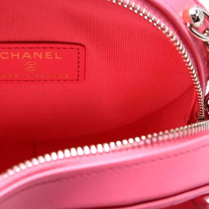 CC In Love Heart Clutch Quilted Lambskin 32M