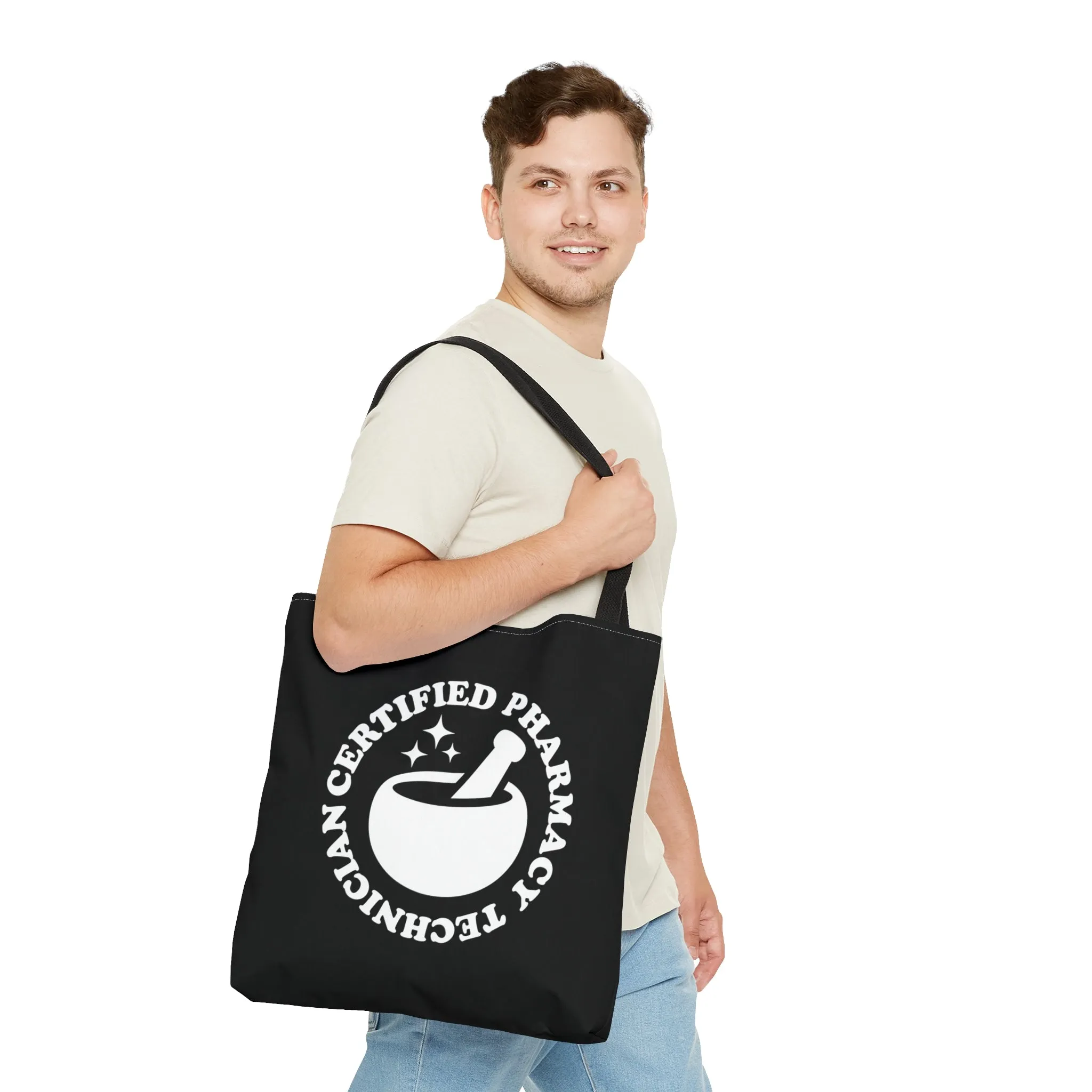 CPhT Mortar & Pestle Tote Bag- Black
