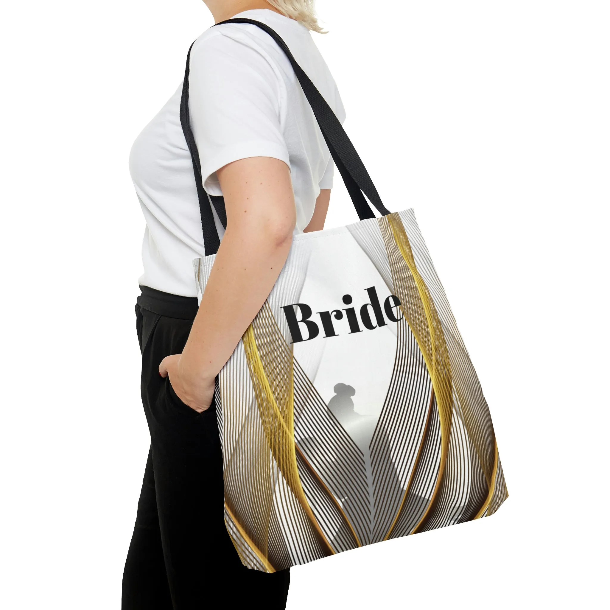 Custom Bridal Tote | White  Bag | Practical Wedding Gift | Bridal Shower Gifts | Women Engagement |  Bride to be Handbag Gift