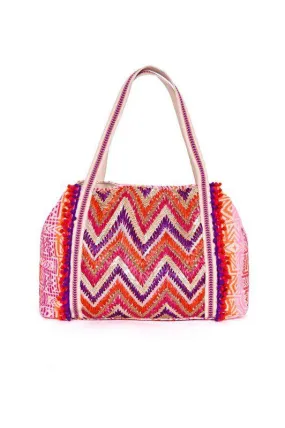 Embellished Front Tote With Laced Detail