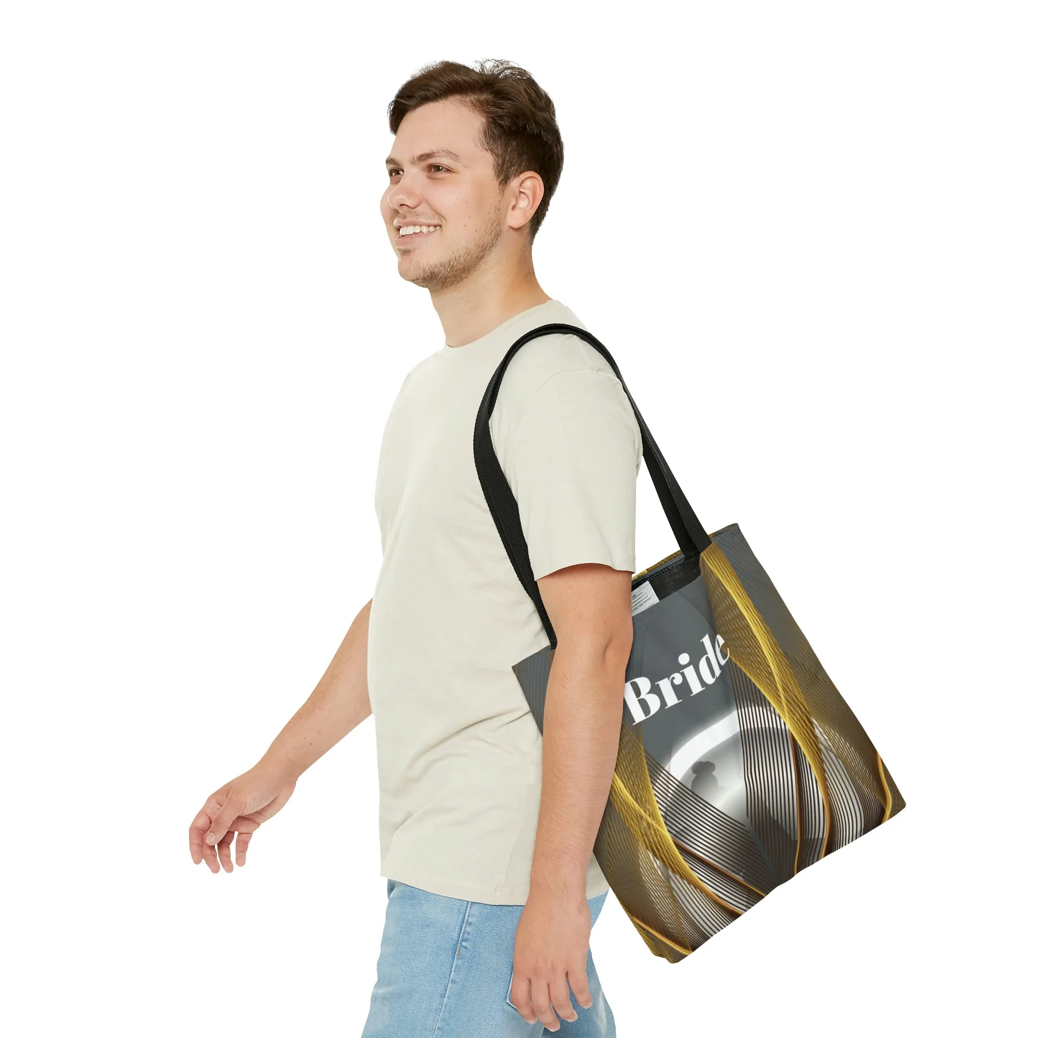 Grey Bridal tote