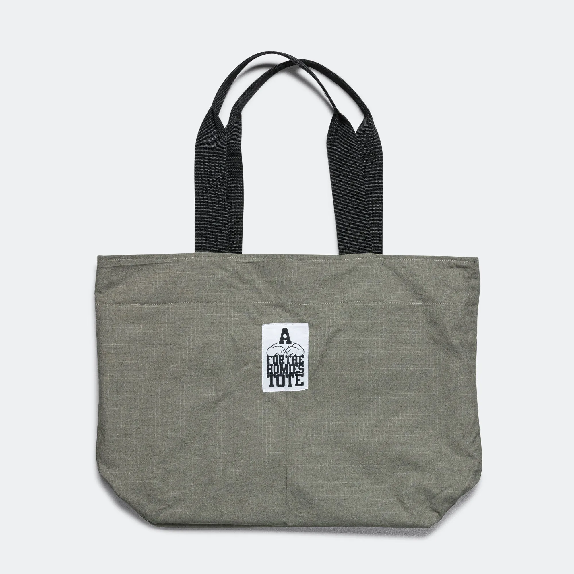 LARGE Tote - Black/Khaki Reversible