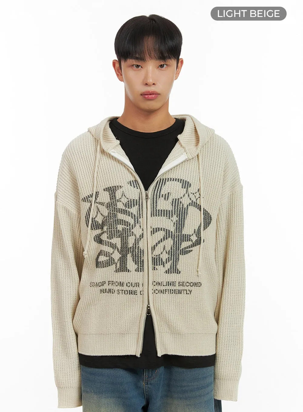 Men's Street Style Hoodie Knit  IS419