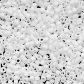 Miyuki Delica 11/0 Seed Bead 'Matte White' DB351 (6.6 Gram Tube)