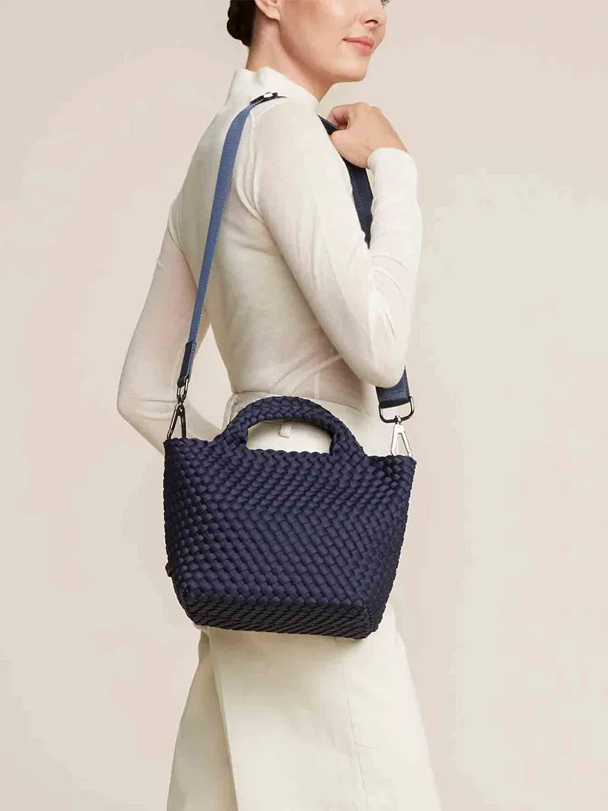 Naghedi St. Barths Small Tote in Solid Ink Blue