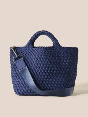 Naghedi St. Barths Small Tote in Solid Ink Blue