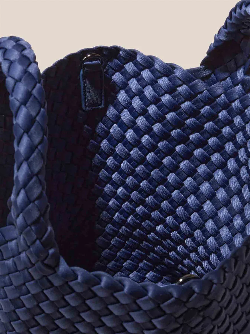 Naghedi St. Barths Small Tote in Solid Ink Blue