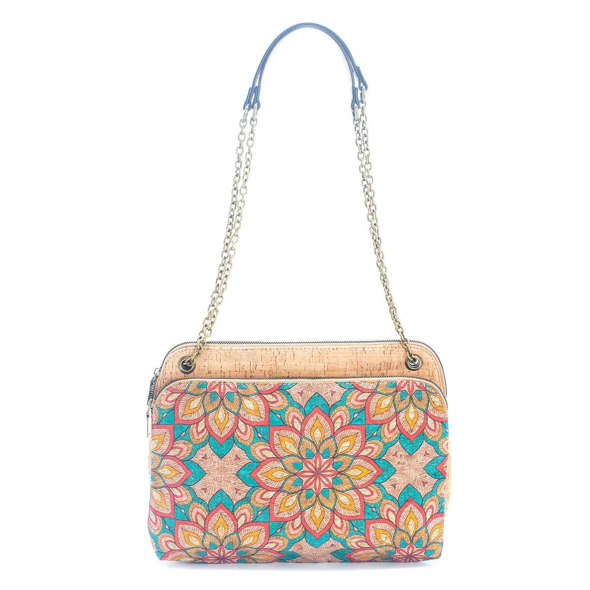 Natural Cork printed pattern women's messenger bag BAGD-346