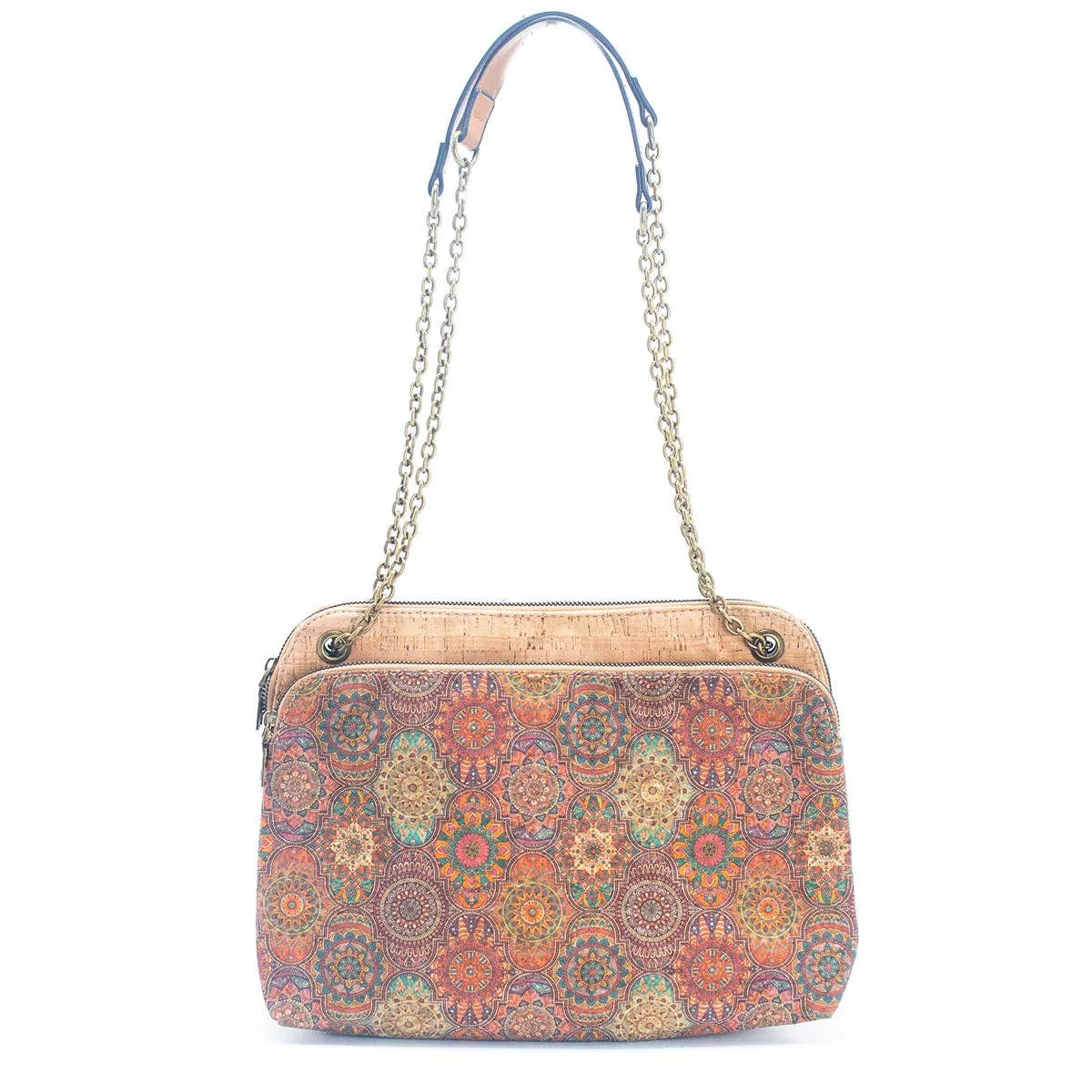 Natural Cork printed pattern women's messenger bag BAGD-346