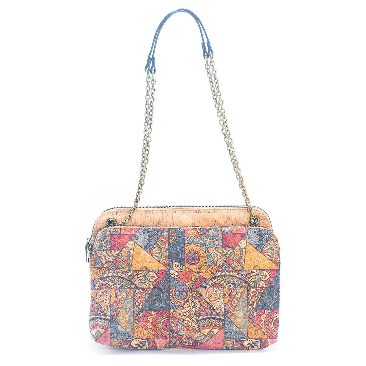 Natural Cork printed pattern women's messenger bag BAGD-346