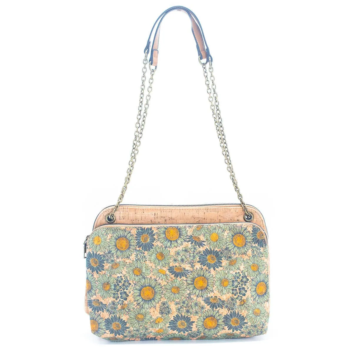 Natural Cork printed pattern women's messenger bag BAGD-346