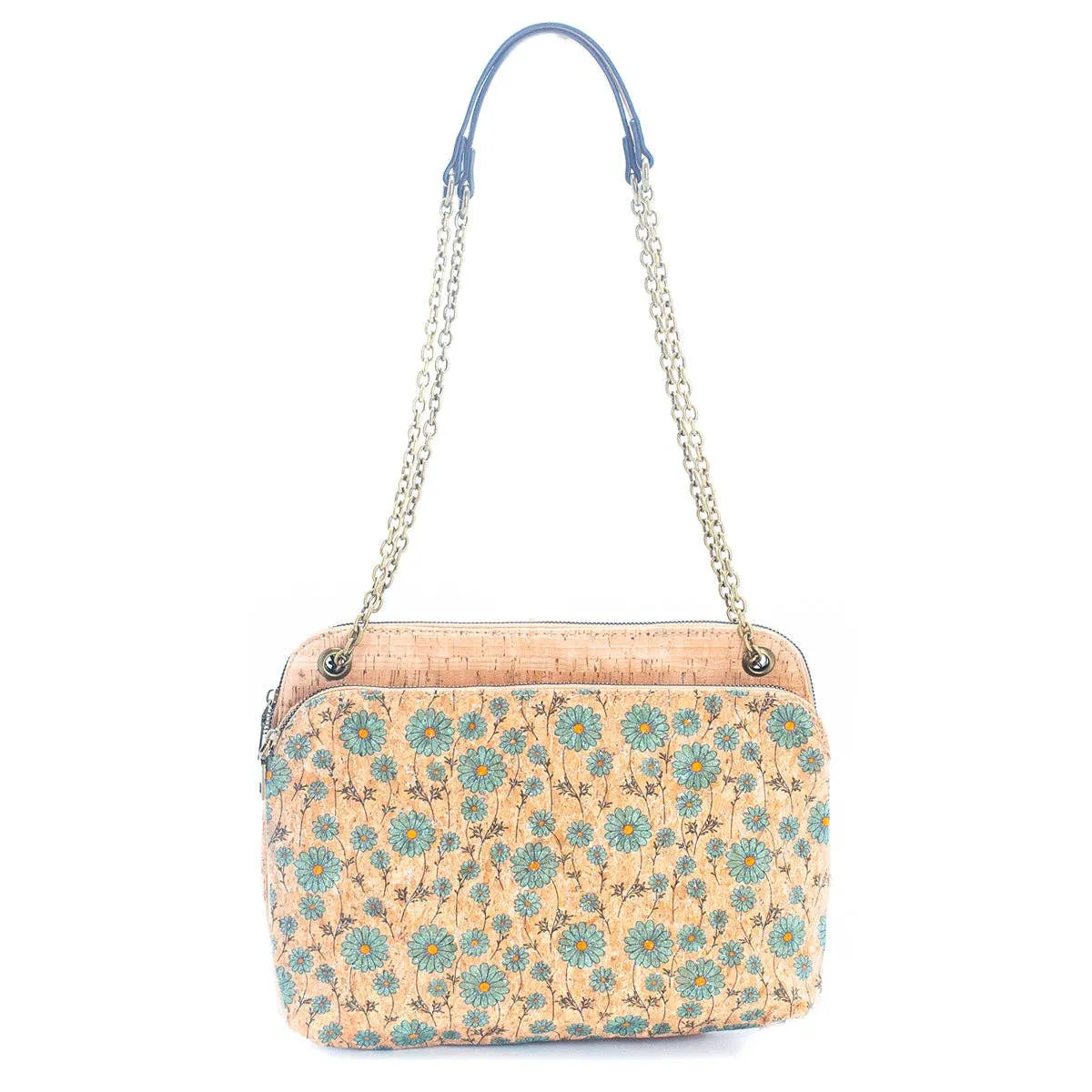 Natural Cork printed pattern women's messenger bag BAGD-346