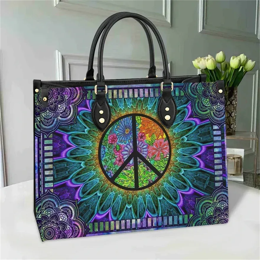 OES Sisterhood Women's Top-Handle Bags Eastern Star Casual Tote Pu Leather Crossbody Bag