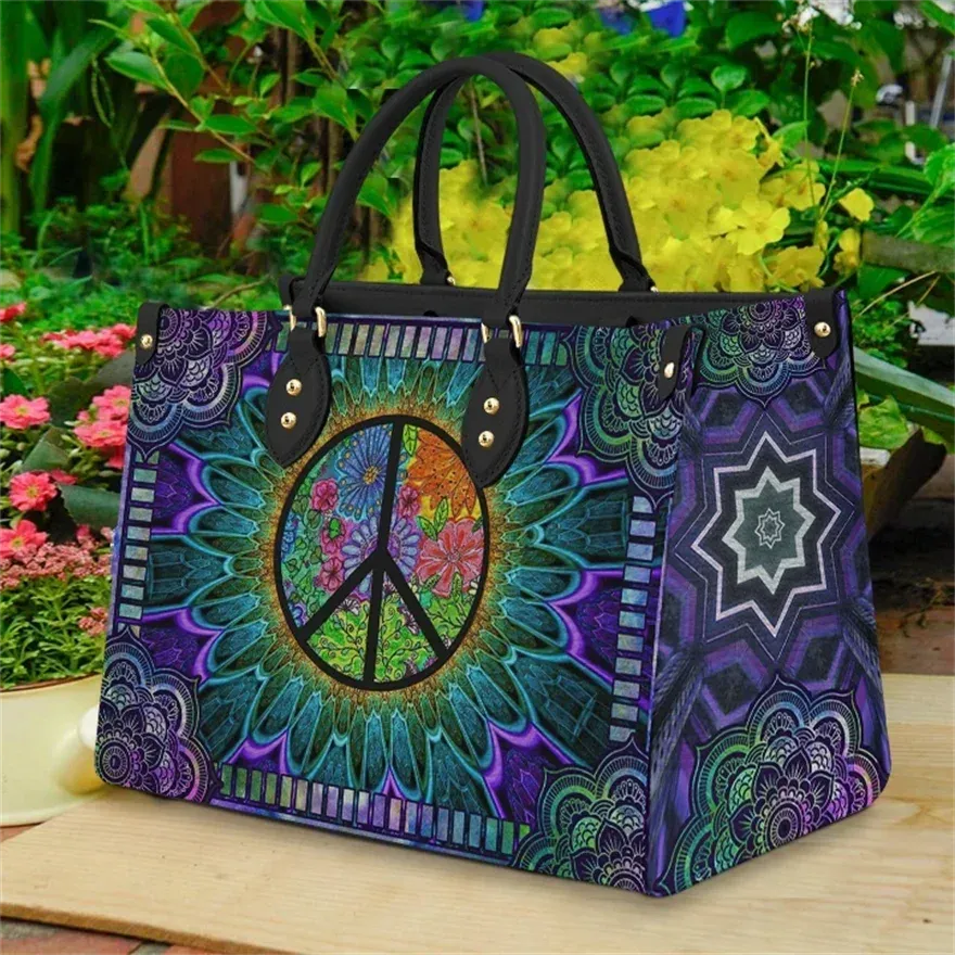 OES Sisterhood Women's Top-Handle Bags Eastern Star Casual Tote Pu Leather Crossbody Bag