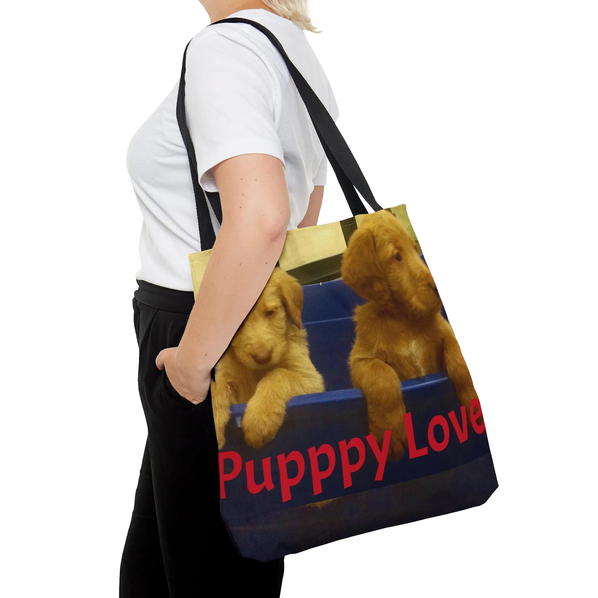 Puppy Love AOP Tote Bag