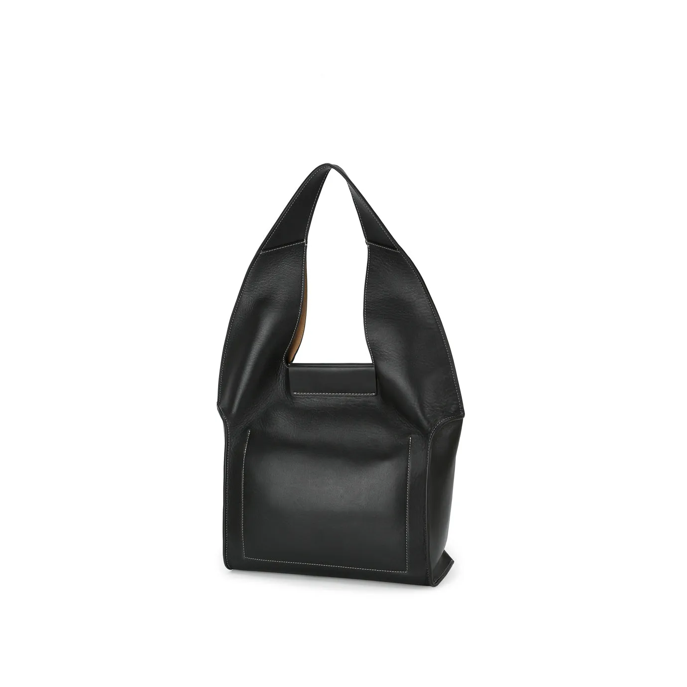 Sac Hobo Sculpture Drapée - Noir