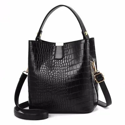 Shoulder Bags Crossbody Women Bags Messenger Lady Alligator Pattern Bucket Handbags