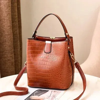 Shoulder Bags Crossbody Women Bags Messenger Lady Alligator Pattern Bucket Handbags