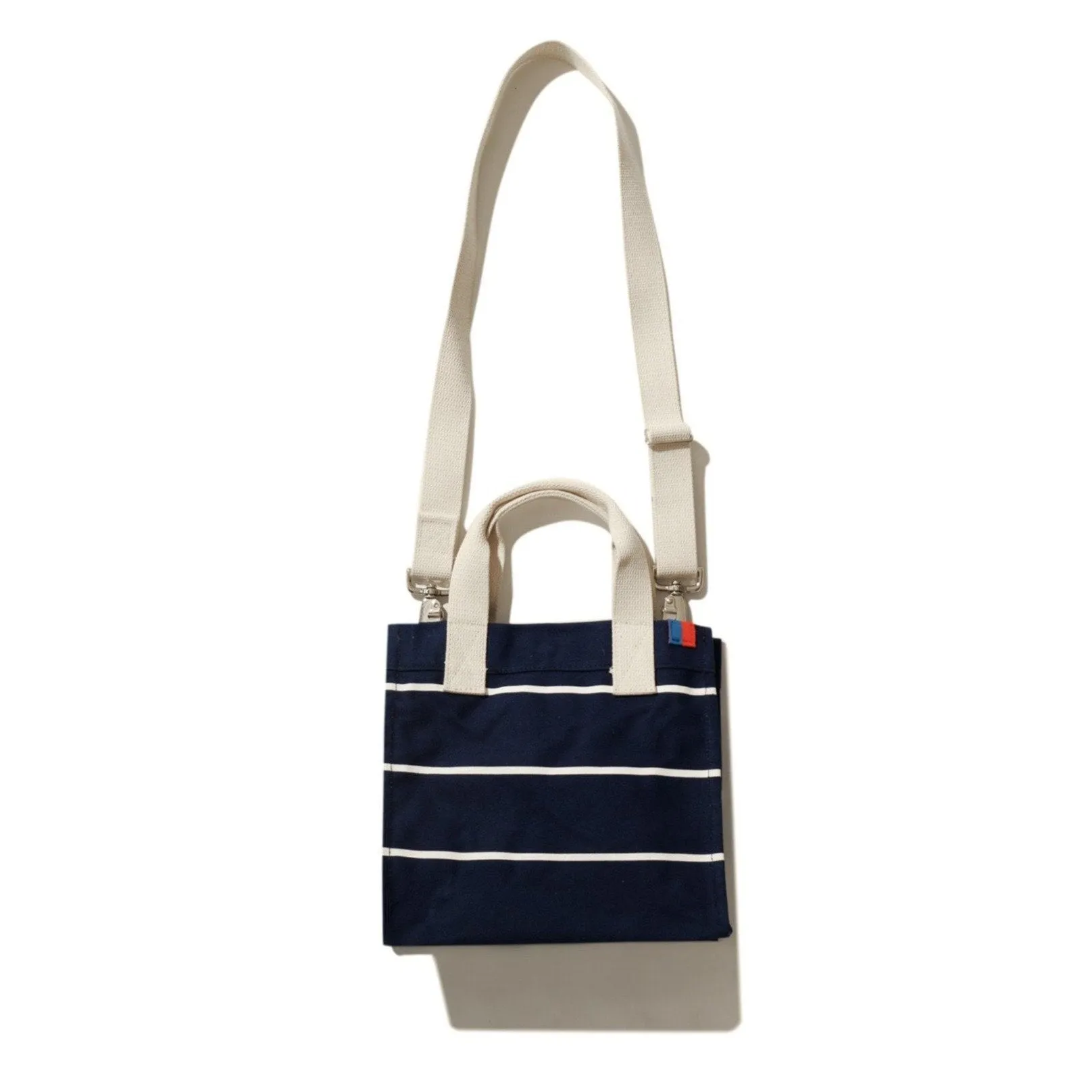 The horizontal stripe bucket - navy/white
