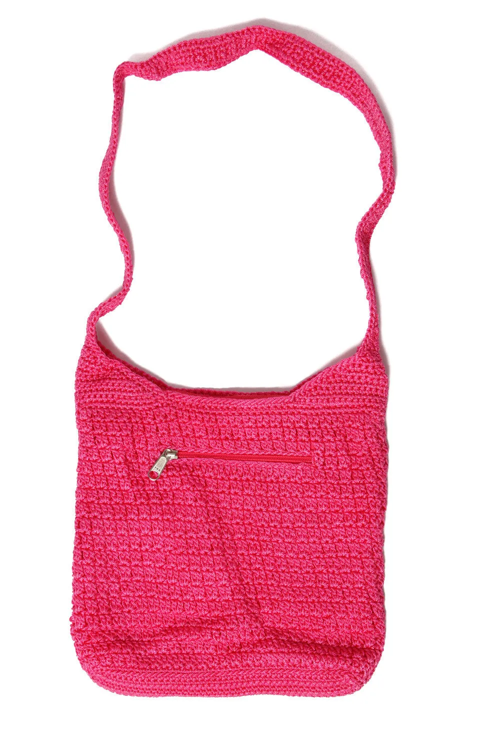 Weave Sling Bag in Berry (Lrg)