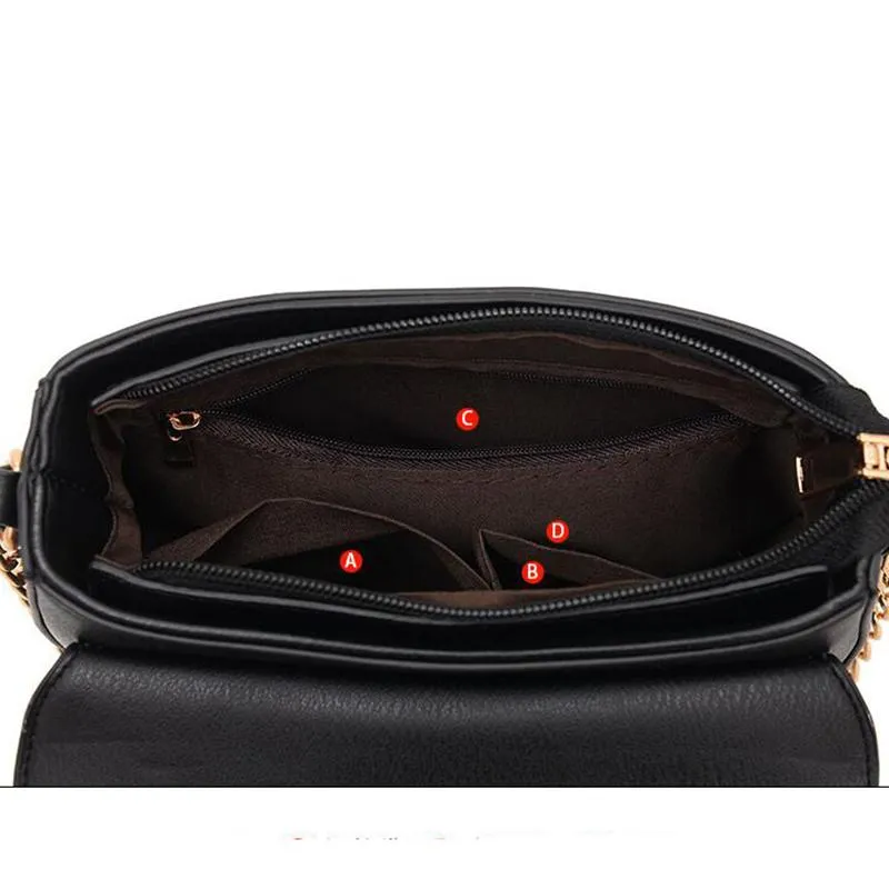 Women Faux-Leather Saddle Tote Messenger Handbag with Magnetic Flap Closure